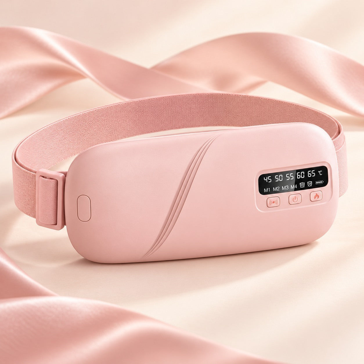 Mooni heating pad in the selected colour with a simple adjustable fabric strap